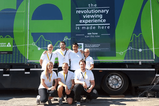 Escale du Tour de France Mobile Experience Center de Dimension Data